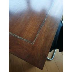 Mahonie houten eettafel 170x90