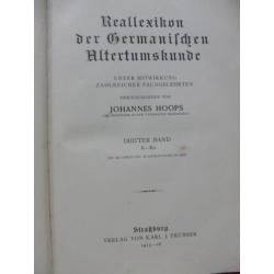 Reallexikon der Germanischen Altertumskunde. Band 3 (1915)