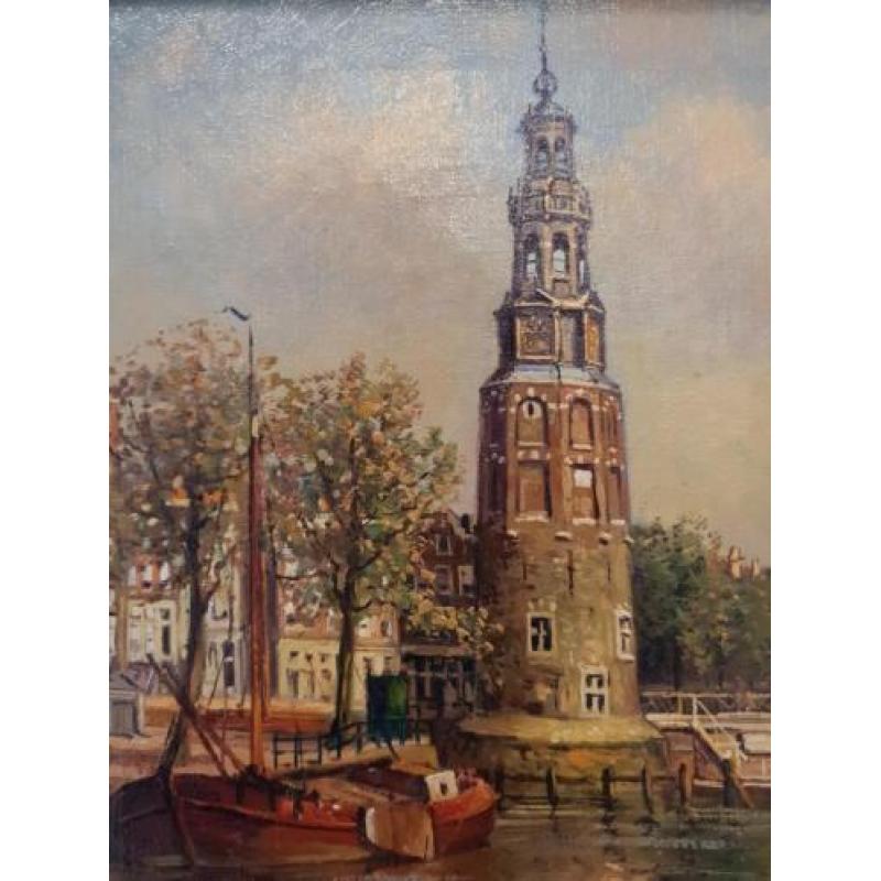 P.J.A. Wagemans (1879-1955) - Montelbaanstoren in Amsterdam