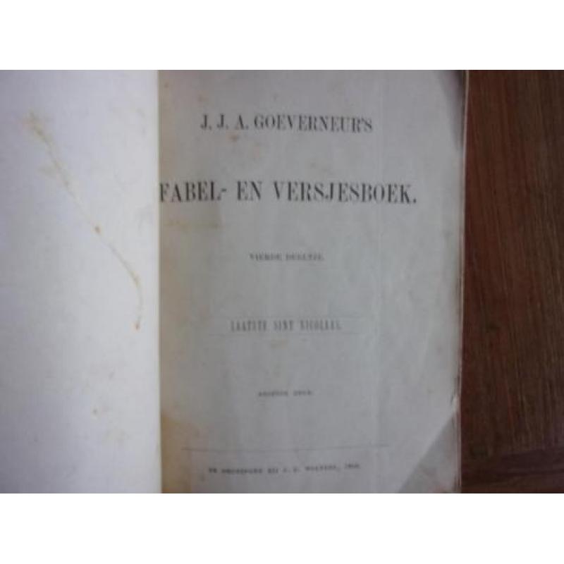 Circa 1885? Goeverneur's Nieuw Fabelboek. Mijn Laatste Sint
