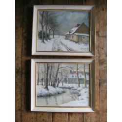 2x sneeuwlandschap door Henry Chantry