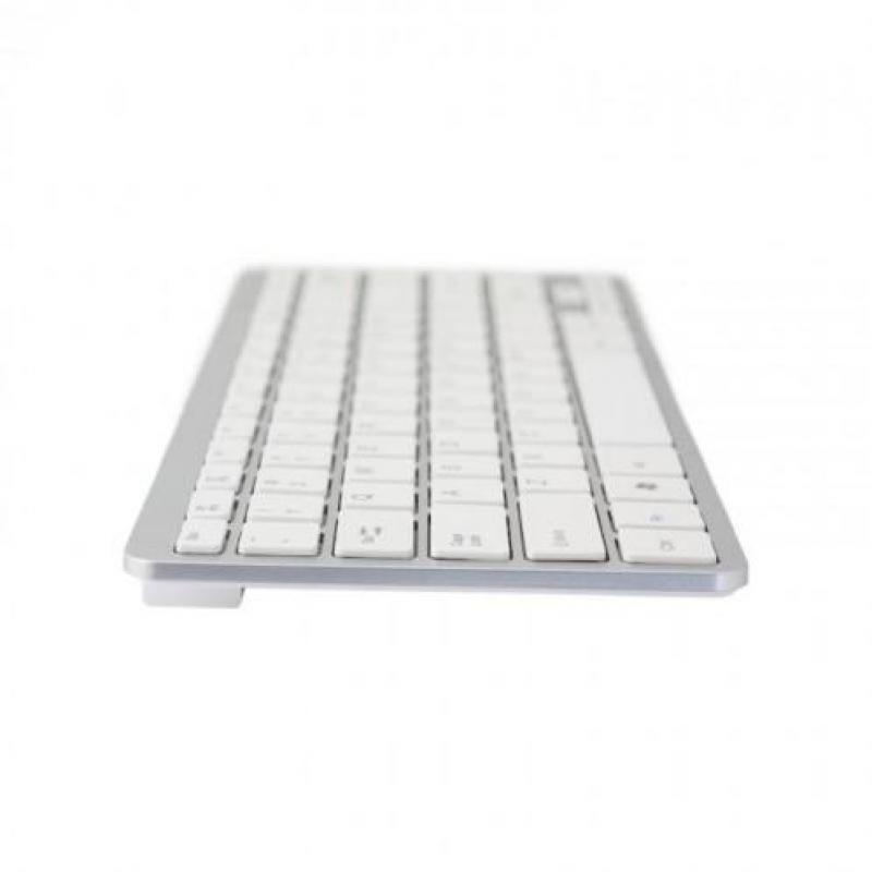 R-go compact toetsenbord, qwerty (us), wit, bedraad