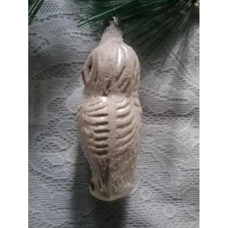 Oude kerstballen vogel uil kerstversiering kerst ballen